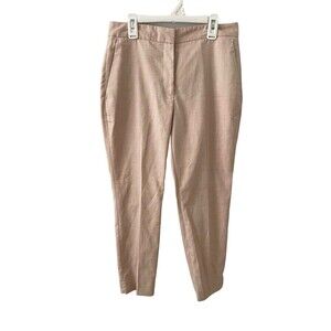 ZARA Light Pink‎ Cream Dress Pants Tapered Leg Career Work Pant Womens Size 4